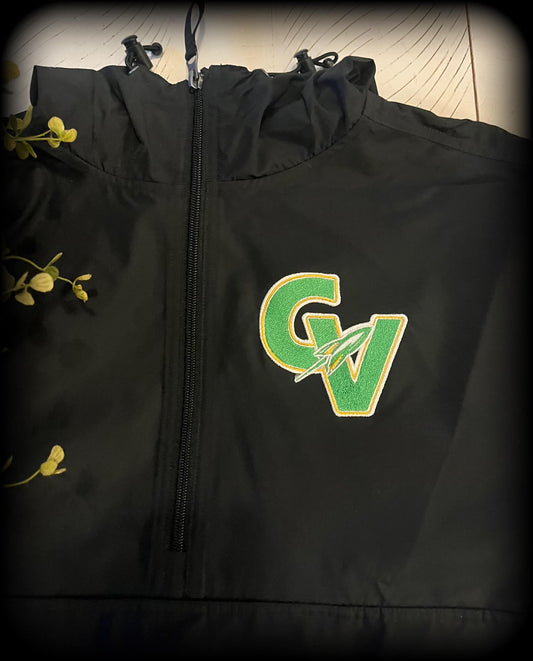 EMBROIDERED PULLOVER WINDBREAKER